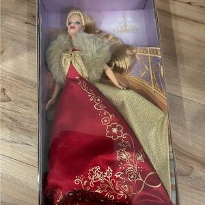 Barbie Red and Gold Gown Doll